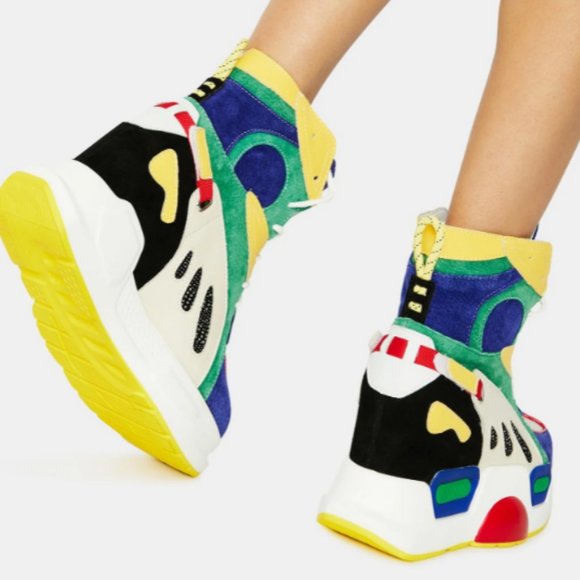 Anthony Wang MULBERRY RAINBOW SNEAKERS - Picture 4 of 7